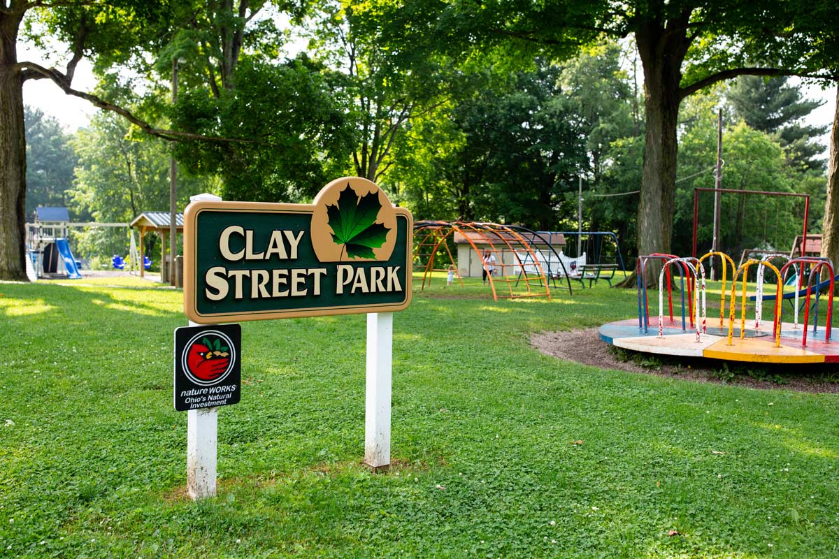 clay street park, recreation department, millersburg, ohio